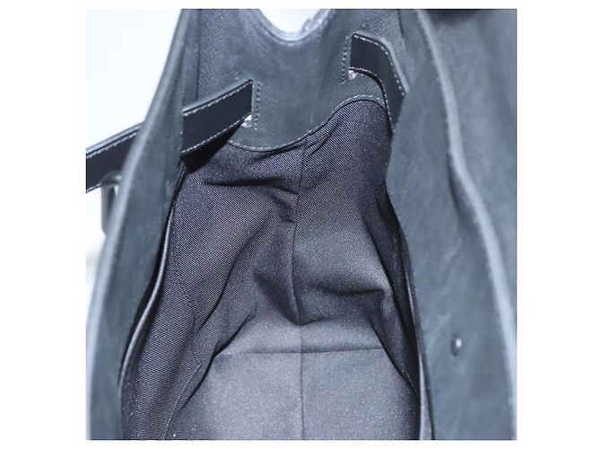 LOUIS VUITTON Borsa a Mano Taiga Steamer PM Nera M30339 LV Auth EC951SM Nero - vista 24