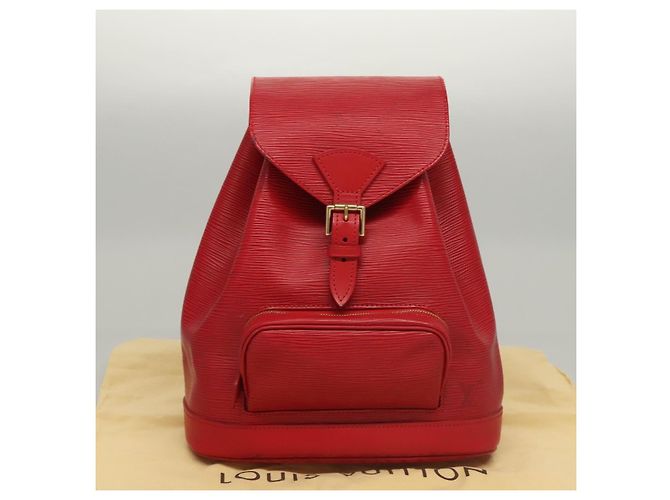 LOUIS VUITTON Zaino Epi Montsouris MM Monaco 700° Rosso LV Auth BD973SAV - vista 12