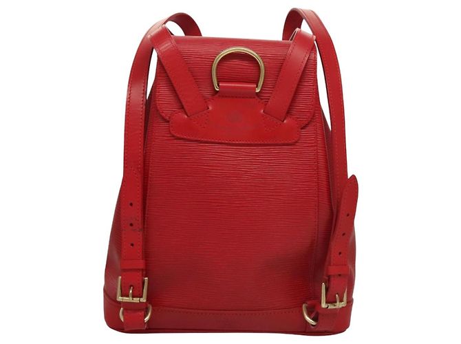 LOUIS VUITTON Zaino Epi Montsouris MM Monaco 700° Rosso LV Auth BD973SAV - vista 2