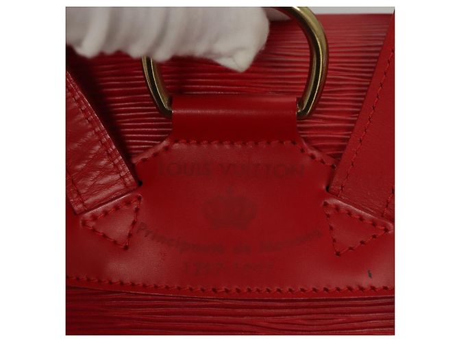 LOUIS VUITTON Zaino Epi Montsouris MM Monaco 700° Rosso LV Auth BD973SAV - vista 24