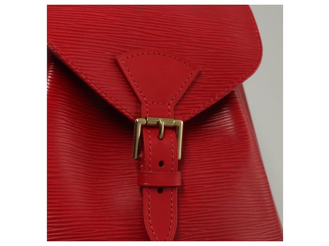 LOUIS VUITTON Zaino Epi Montsouris MM Monaco 700° Rosso LV Auth BD973SAV - vista 25