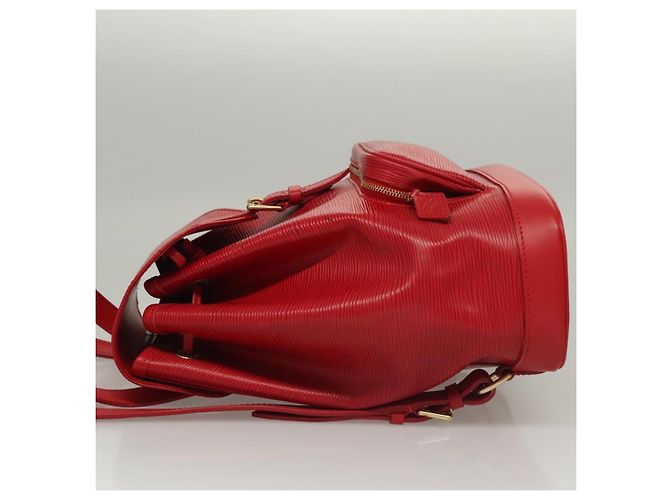 LOUIS VUITTON Zaino Epi Montsouris MM Monaco 700° Rosso LV Auth BD973SAV - vista 4