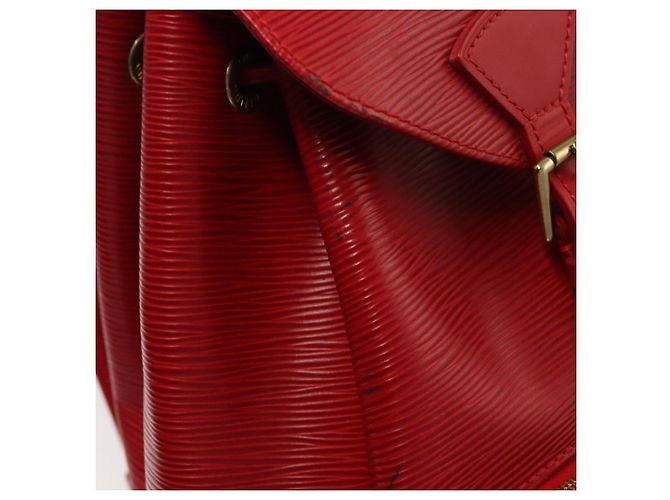 LOUIS VUITTON Zaino Epi Montsouris MM Monaco 700° Rosso LV Auth BD973SAV - vista 9