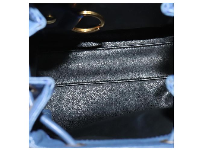 Christian Dior Backpack Leather Blue Auth BA875SAV - view 11