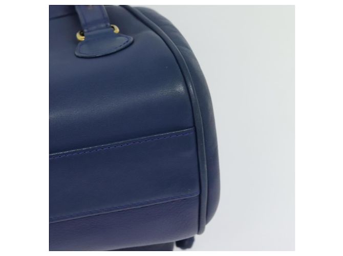 Christian Dior Backpack Leather Blue Auth BA875SAV - view 17
