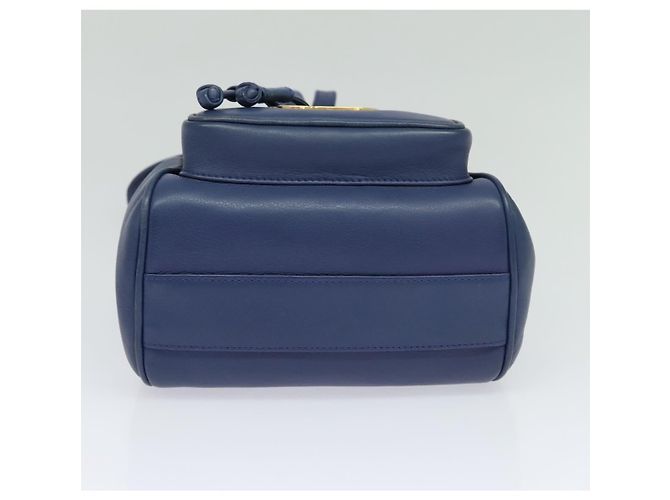 Christian Dior Backpack Leather Blue Auth BA875SAV - view 5