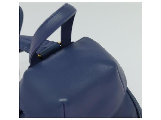 Christian Dior Backpack Leather Blue Auth BA875SAV - view 6