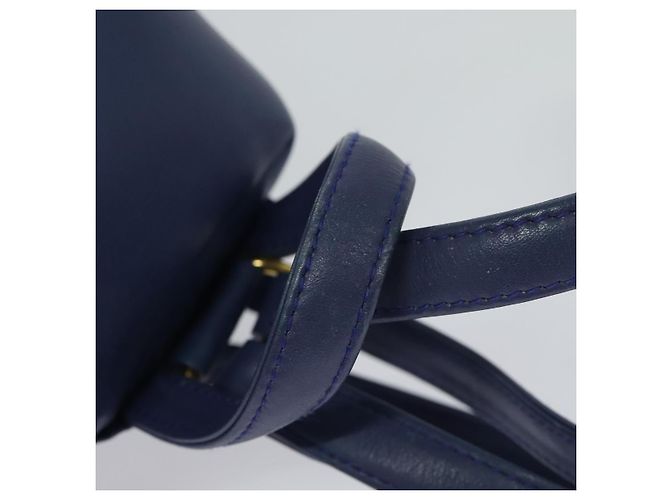 Christian Dior Backpack Leather Blue Auth BA875SAV - view 7
