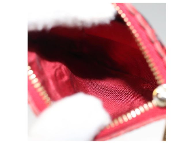 GUCCI Micro GG Supreme Chain Pouch Borsa a Spalla PVC Rossa 576495 Auth 116081SAV Rosso - vista 10