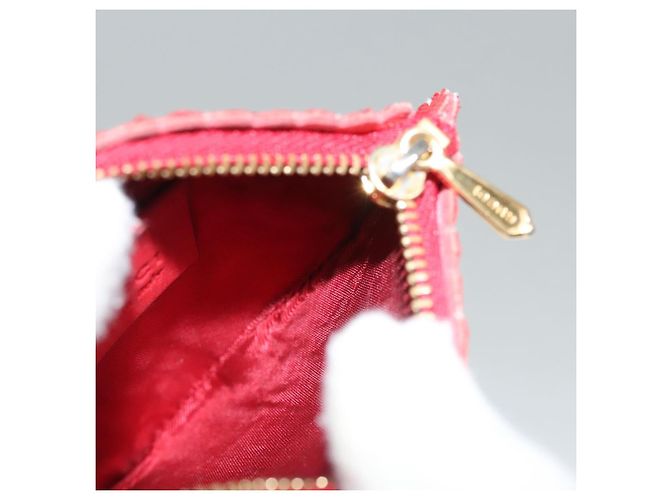 GUCCI Micro GG Supreme Chain Pouch Borsa a Spalla PVC Rossa 576495 Auth 116081SAV Rosso - vista 21