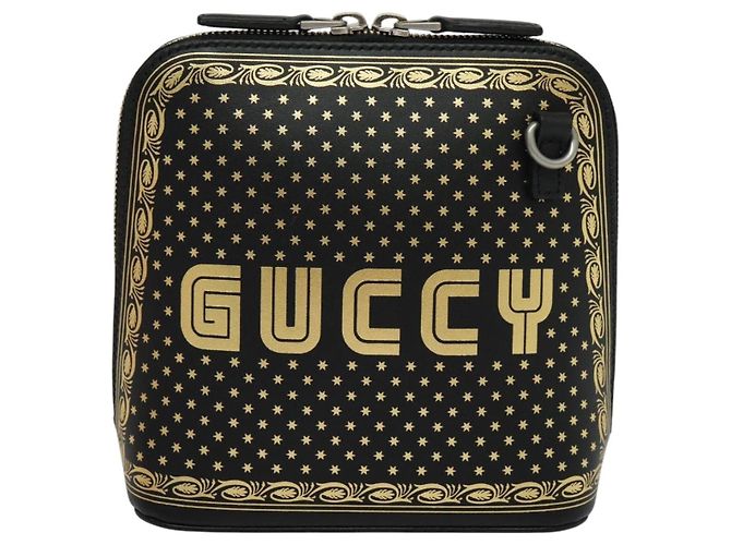 Borsa a spalla in pelle nera GUCCI SEGA Collaboration 511189 Auth BD1503SAV Nero - vista 13
