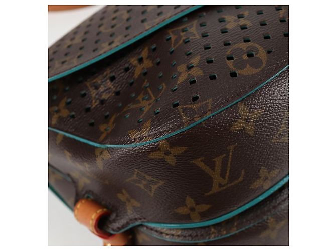 LOUIS VUITTON Borsa a Spalla Monogram Perfo Saumur 30 M93998 LV Auth BA1291SAV Monogramma - vista 17