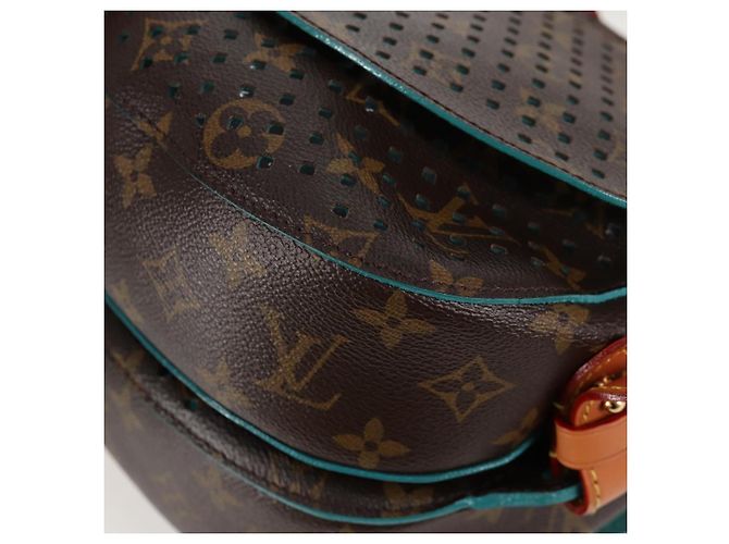 LOUIS VUITTON Borsa a Spalla Monogram Perfo Saumur 30 M93998 LV Auth BA1291SAV Monogramma - vista 20