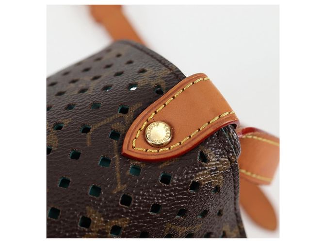 LOUIS VUITTON Borsa a Spalla Monogram Perfo Saumur 30 M93998 LV Auth BA1291SAV Monogramma - vista 21