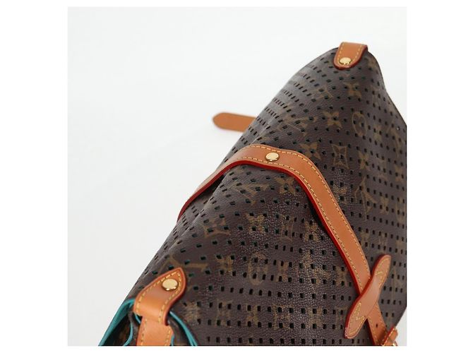 LOUIS VUITTON Borsa a Spalla Monogram Perfo Saumur 30 M93998 LV Auth BA1291SAV Monogramma - vista 6