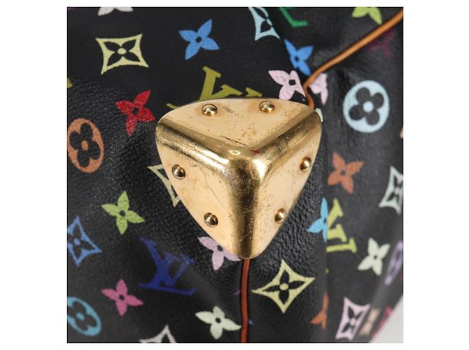 LOUIS VUITTON Keepall 45 Tasche Monogram Multicolor Schwarz M92640 Auth 117676SAV - Ansicht 16