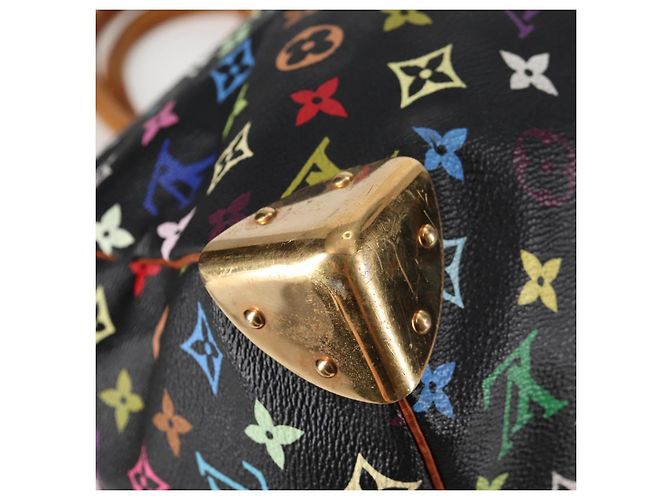 LOUIS VUITTON Keepall 45 Tasche Monogram Multicolor Schwarz M92640 Auth 117676SAV - Ansicht 17