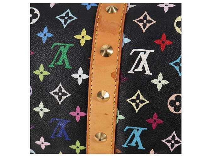 LOUIS VUITTON Keepall 45 Tasche Monogram Multicolor Schwarz M92640 Auth 117676SAV - Ansicht 18
