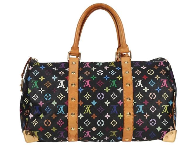 LOUIS VUITTON Keepall 45 Tasche Monogram Multicolor Schwarz M92640 Auth 117676SAV - Ansicht 2