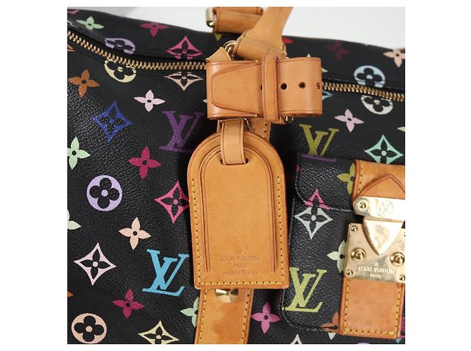 LOUIS VUITTON Keepall 45 Tasche Monogram Multicolor Schwarz M92640 Auth 117676SAV - Ansicht 20