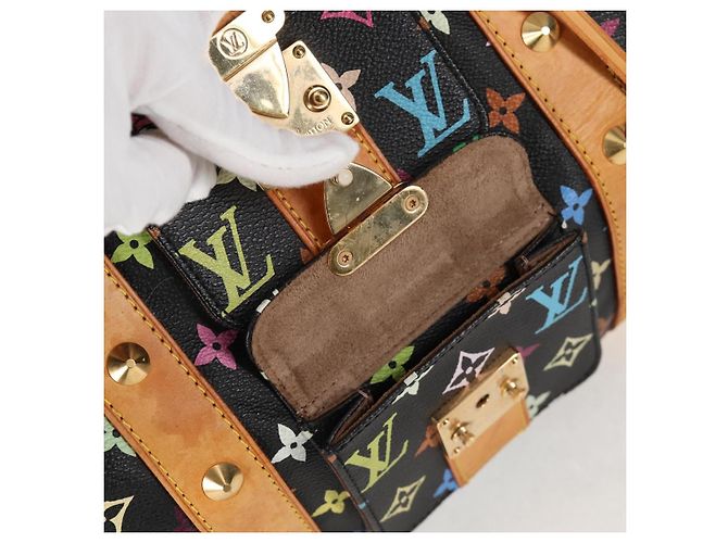 LOUIS VUITTON Keepall 45 Tasche Monogram Multicolor Schwarz M92640 Auth 117676SAV - Ansicht 22