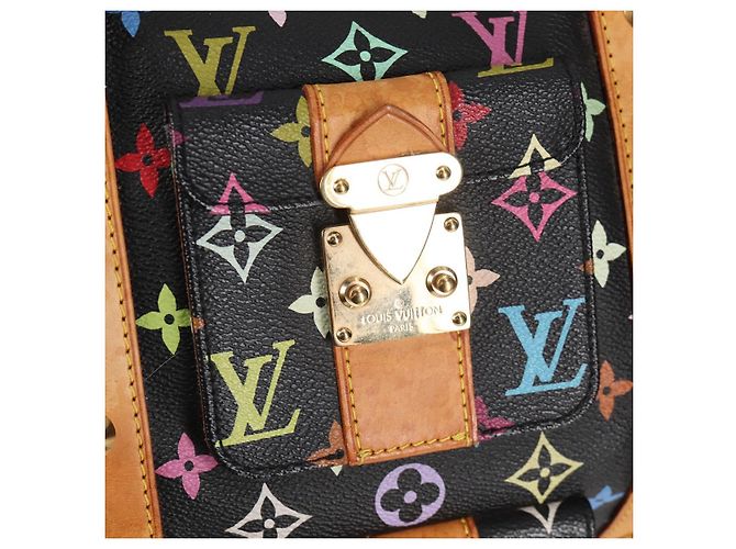 LOUIS VUITTON Keepall 45 Tasche Monogram Multicolor Schwarz M92640 Auth 117676SAV - Ansicht 24