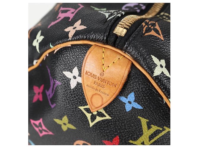 LOUIS VUITTON Keepall 45 Tasche Monogram Multicolor Schwarz M92640 Auth 117676SAV - Ansicht 27