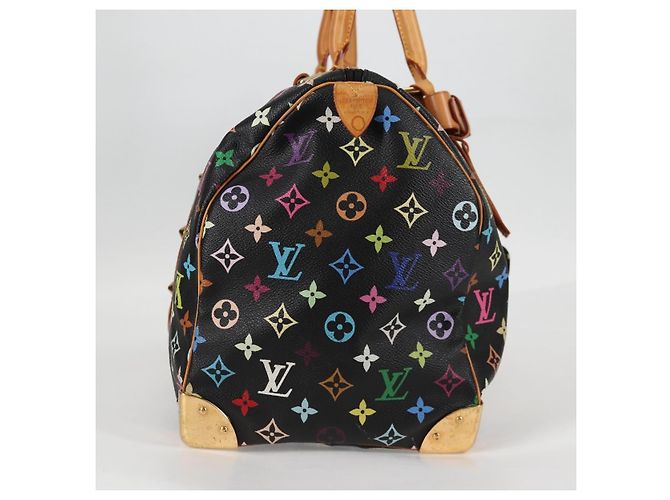 LOUIS VUITTON Keepall 45 Tasche Monogram Multicolor Schwarz M92640 Auth 117676SAV - Ansicht 4
