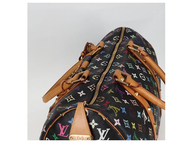 LOUIS VUITTON Keepall 45 Tasche Monogram Multicolor Schwarz M92640 Auth 117676SAV - Ansicht 6