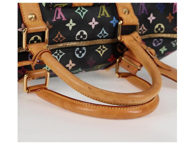 LOUIS VUITTON Keepall 45 Tasche Monogram Multicolor Schwarz M92640 Auth 117676SAV - Ansicht 7