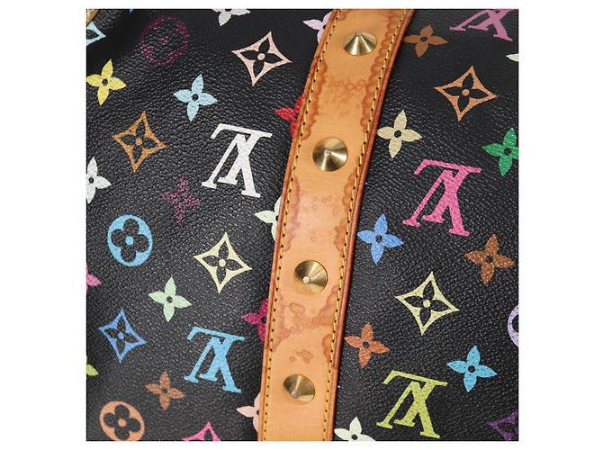 LOUIS VUITTON Keepall 45 Tasche Monogram Multicolor Schwarz M92640 Auth 117676SAV - Ansicht 9
