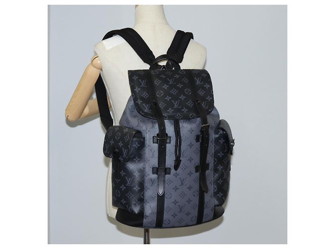 LOUIS VUITTON Monogram Eclipse Christopher PM Rucksack M46331 LV Auth ar13619SM Monogramm - Ansicht 31