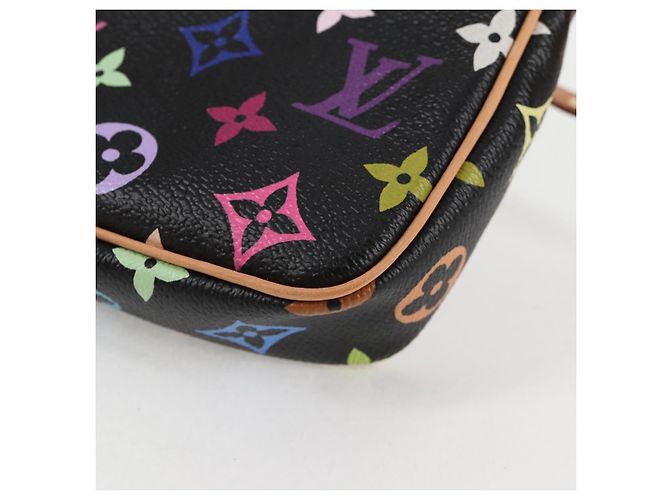 LOUIS VUITTON Pochette Accessoires Multicolore Monogramma Nero M92648 Auth BA1927SAV - vista 15