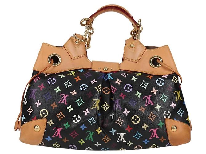 LOUIS VUITTON Monogram Multicolor Ursula Tote Bag Schwarz M40124 LV Auth 123617SAV - Ansicht 2