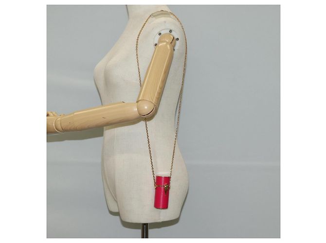 Custodia per rossetto Epi LOUIS VUITTON Pochette cosmetica Rosa R97984 LV Auth MX267M - vista 22