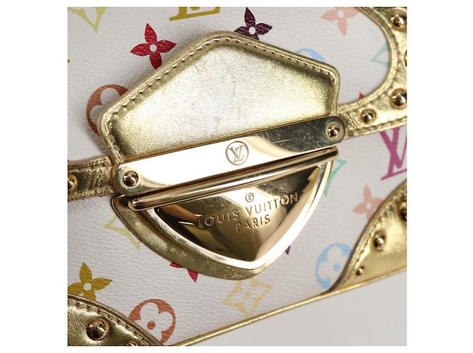 LOUIS VUITTON Monogramm Multicolor Marilyn Tasche Weiß M40206 LV Auth 124890SAV - Ansicht 15