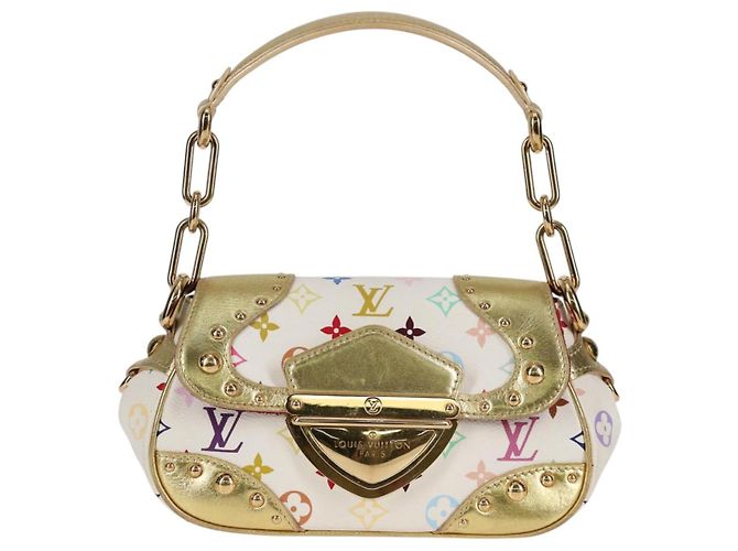 LOUIS VUITTON Monogramm Multicolor Marilyn Tasche Weiß M40206 LV Auth 124890SAV - Ansicht 2