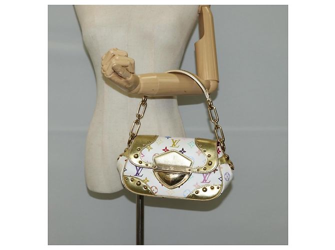 LOUIS VUITTON Monogramm Multicolor Marilyn Tasche Weiß M40206 LV Auth 124890SAV - Ansicht 22