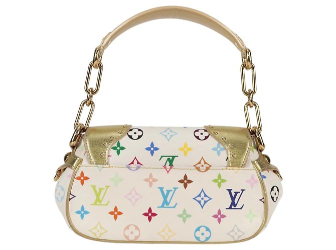 LOUIS VUITTON Monogramm Multicolor Marilyn Tasche Weiß M40206 LV Auth 124890SAV - Ansicht 3