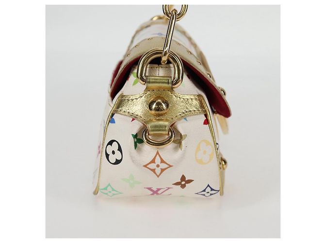 LOUIS VUITTON Monogramm Multicolor Marilyn Tasche Weiß M40206 LV Auth 124890SAV - Ansicht 5