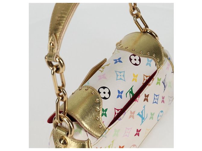LOUIS VUITTON Monogramm Multicolor Marilyn Tasche Weiß M40206 LV Auth 124890SAV - Ansicht 6