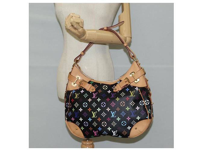 LOUIS VUITTON Schultertasche Greta Monogramm Multicolor Schwarz M40196 Auth 124895SAV - Ansicht 22