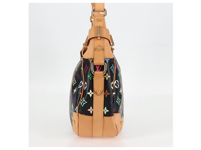 LOUIS VUITTON Schultertasche Greta Monogramm Multicolor Schwarz M40196 Auth 124895SAV - Ansicht 3