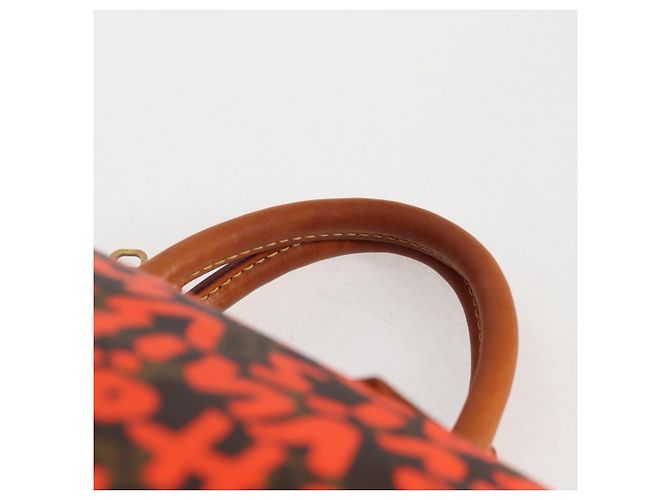 LOUIS VUITTON Borsa a Mano Speedy 30 Monogram Graffiti Arancione M93705 Auth 124885V Monogramma - vista 8
