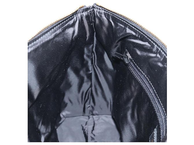 Borsa a mano VERSACE in nylon 2 in 1 nera e dorata Auth 118727V Nero D'oro - vista 20