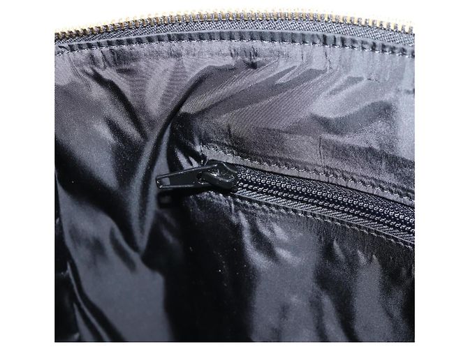 Borsa a mano VERSACE in nylon 2 in 1 nera e dorata Auth 118727V Nero D'oro - vista 21