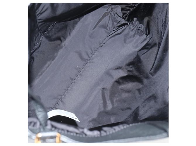 Versace Tote Bag aus Leder 2 in 1 Schwarz Gold Auth 118688V Golden - Ansicht 11