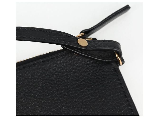 Versace Tote Bag aus Leder 2 in 1 Schwarz Gold Auth 118688V Golden - Ansicht 20