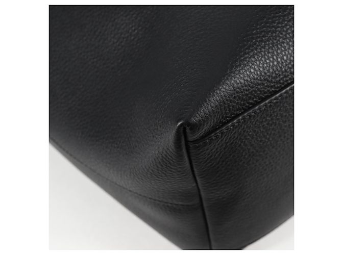 Versace Tote Bag aus Leder 2 in 1 Schwarz Gold Auth 118688V Golden - Ansicht 9