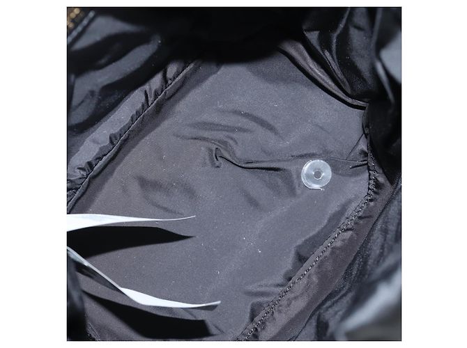 Zaino VERSACE in nylon nero e oro Auth 118728V D'oro - vista 11